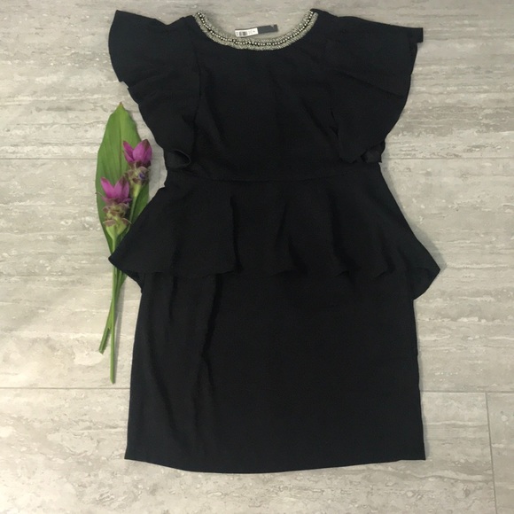 The Limited Dresses & Skirts - The Limited Black Peplum Dress NWT